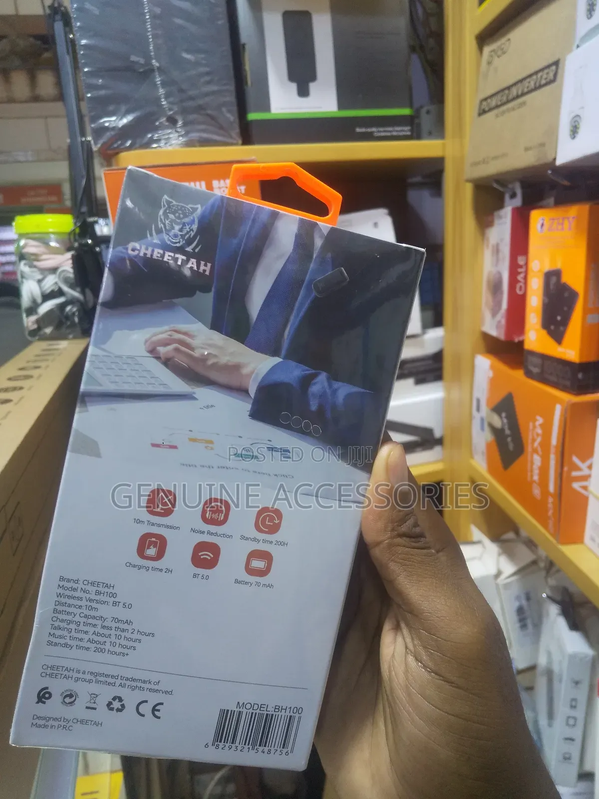 Clip-on Wireless Bluetooth Headset