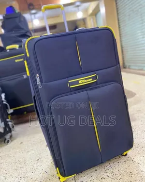 Large Size (Second Big) Cloth Fabric Suitcase- Black