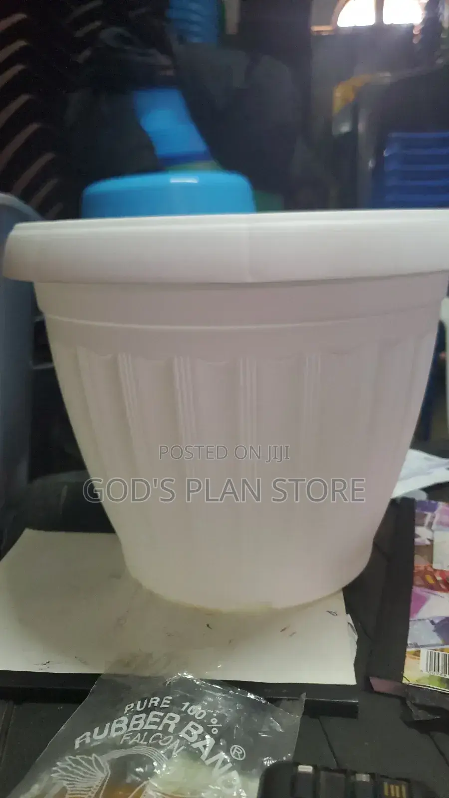 Clay Brown Large Plastic Flower Pots
