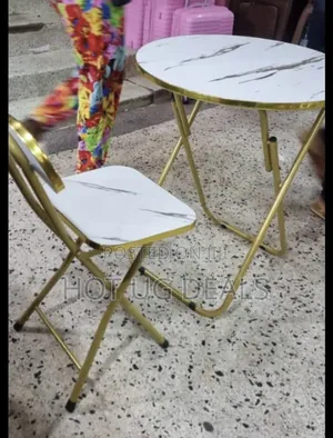 Foldable Reading/Laptop Table & Chair For Home And Office