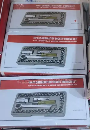 40 PCS Combination Socket Wrench Set