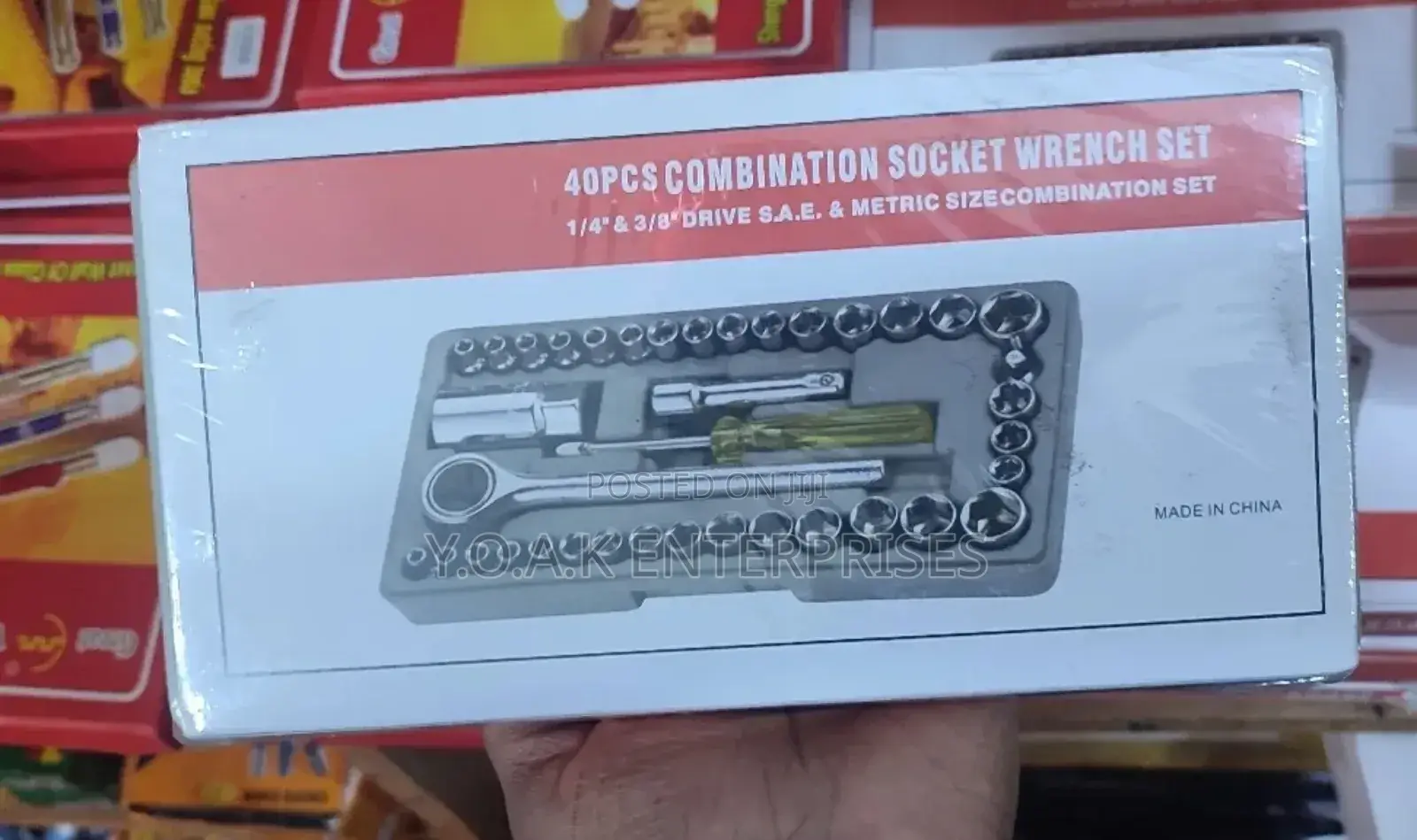 40 PCS Combination Socket Wrench Set