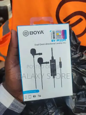 By-M1dm Double Mic Boya Lavalier Wired Microphone