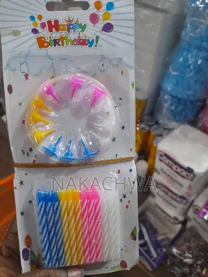 A Set of Happy Birthday Candles