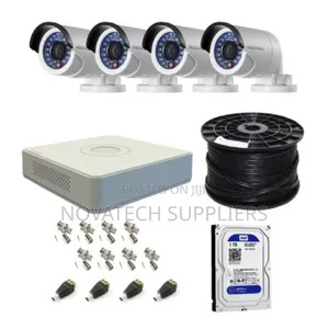 4 Channel Hik Vision CCTV Camera System Full Kit Infin