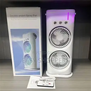 Rechargeable Dual Mist Spray Fan With Remote