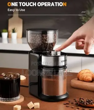 Electric Flat Burr Coffee Beans Grinder