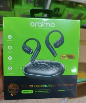 Oraimo Openarc Open-ear True Bass Wireless Earbuds - Black
