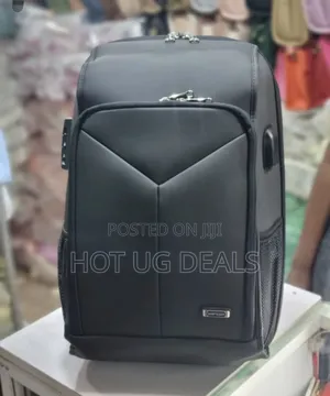 Unisex Laptop Backpack Bag _ Black
