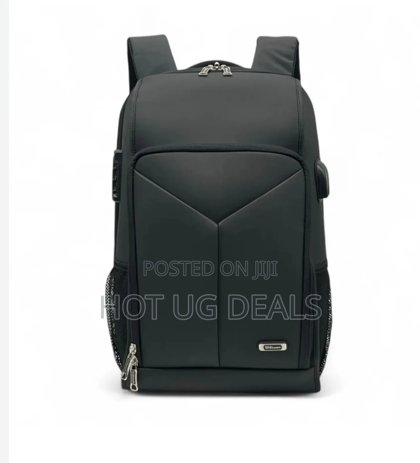 Unisex Laptop Backpack Bag _ Black