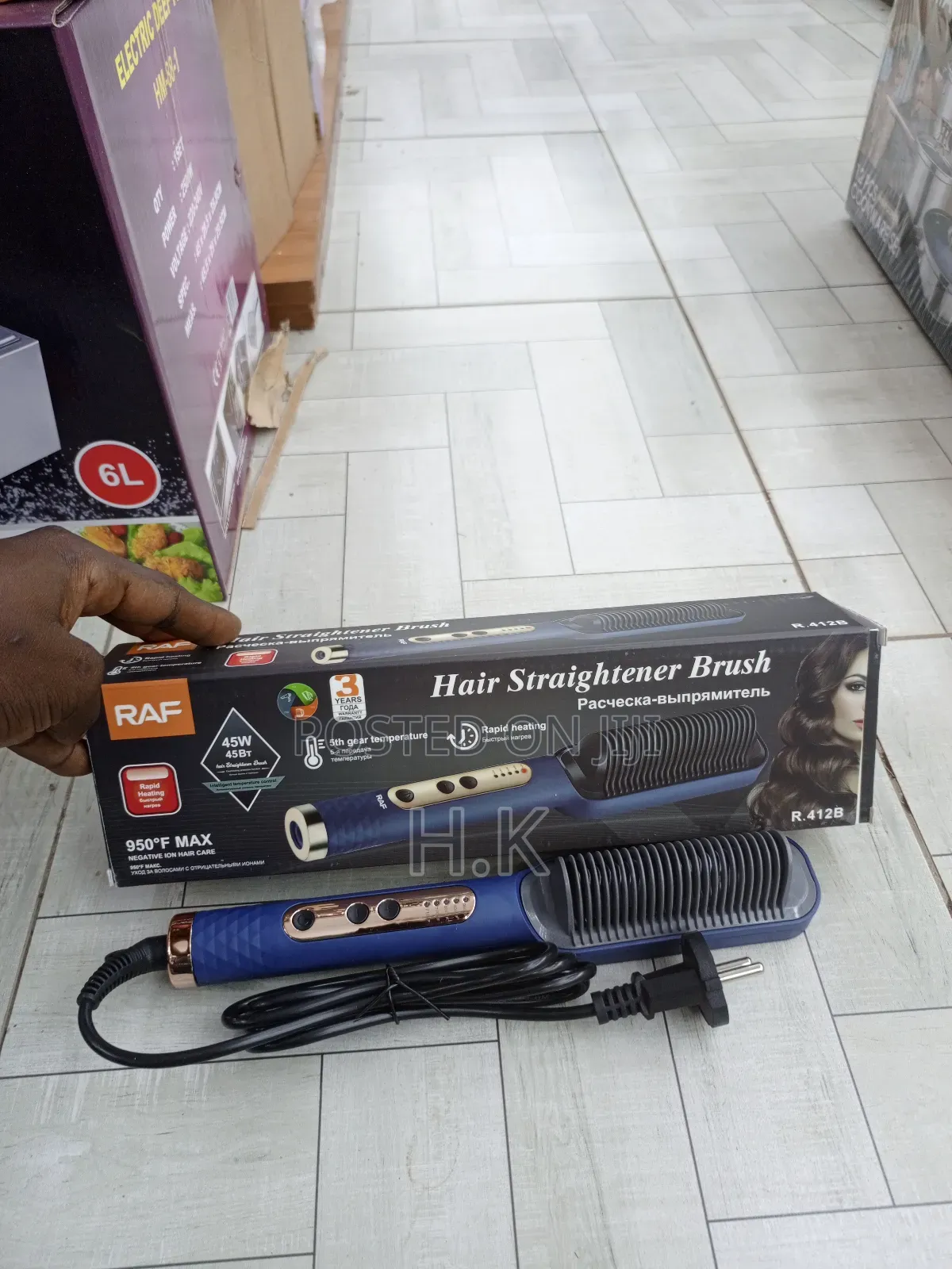 Raf Hair Straightener Brush.