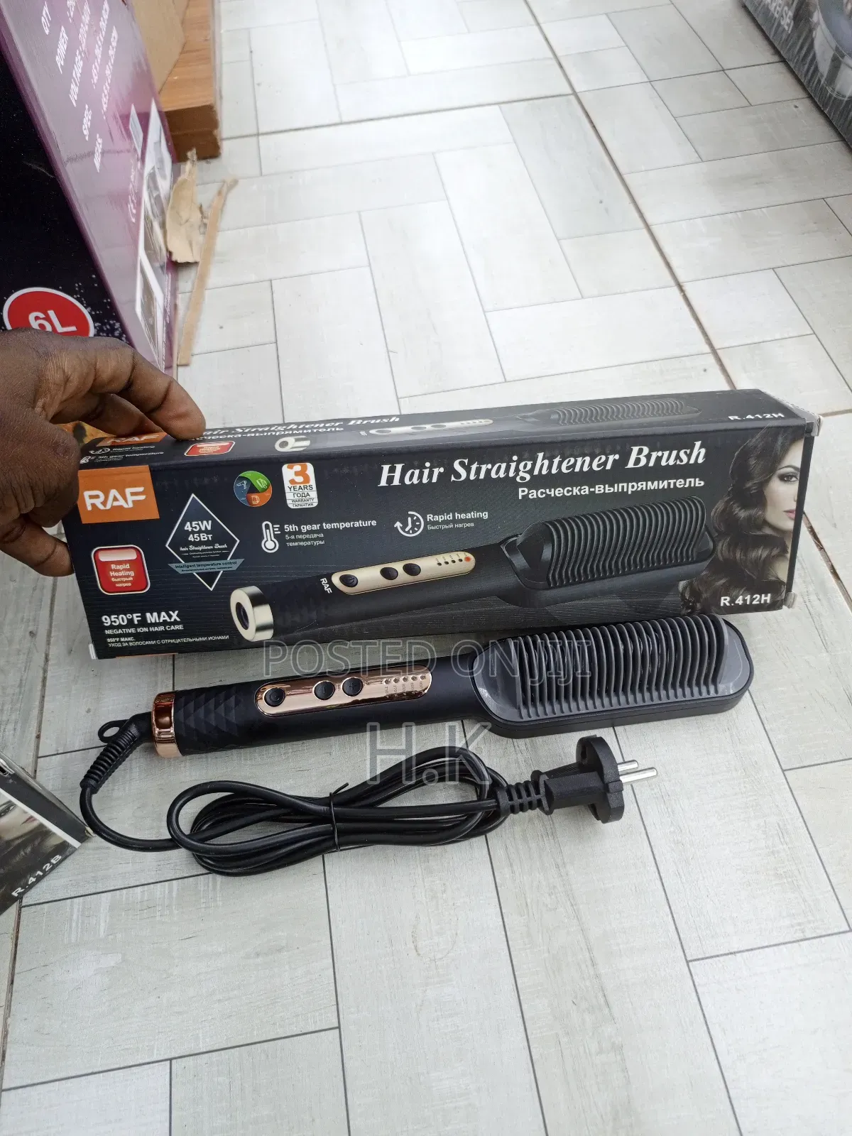 Raf Hair Straightener Brush.