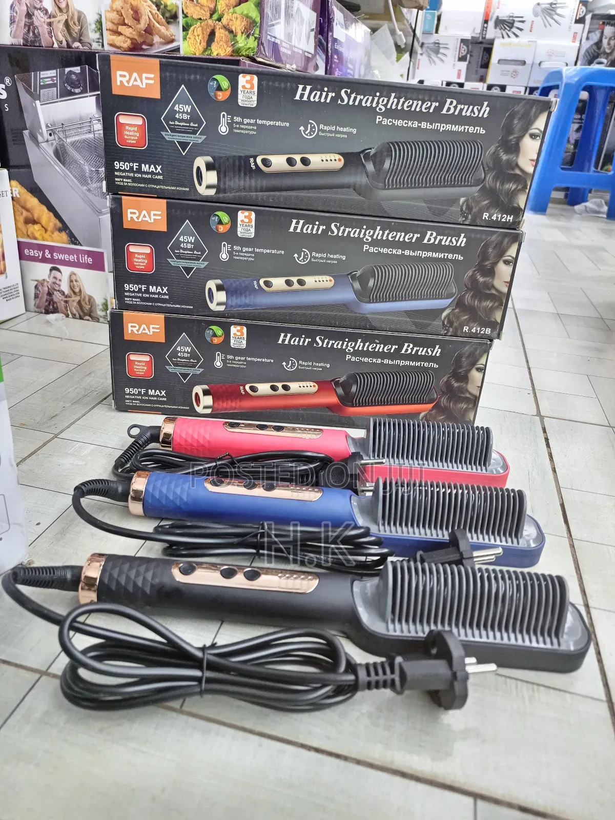 Raf Hair Straightener Brush.