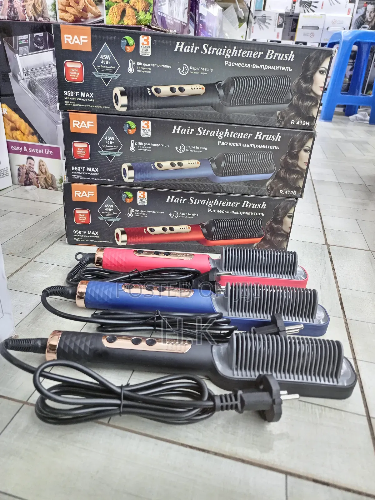Raf Hair Straightener Brush.