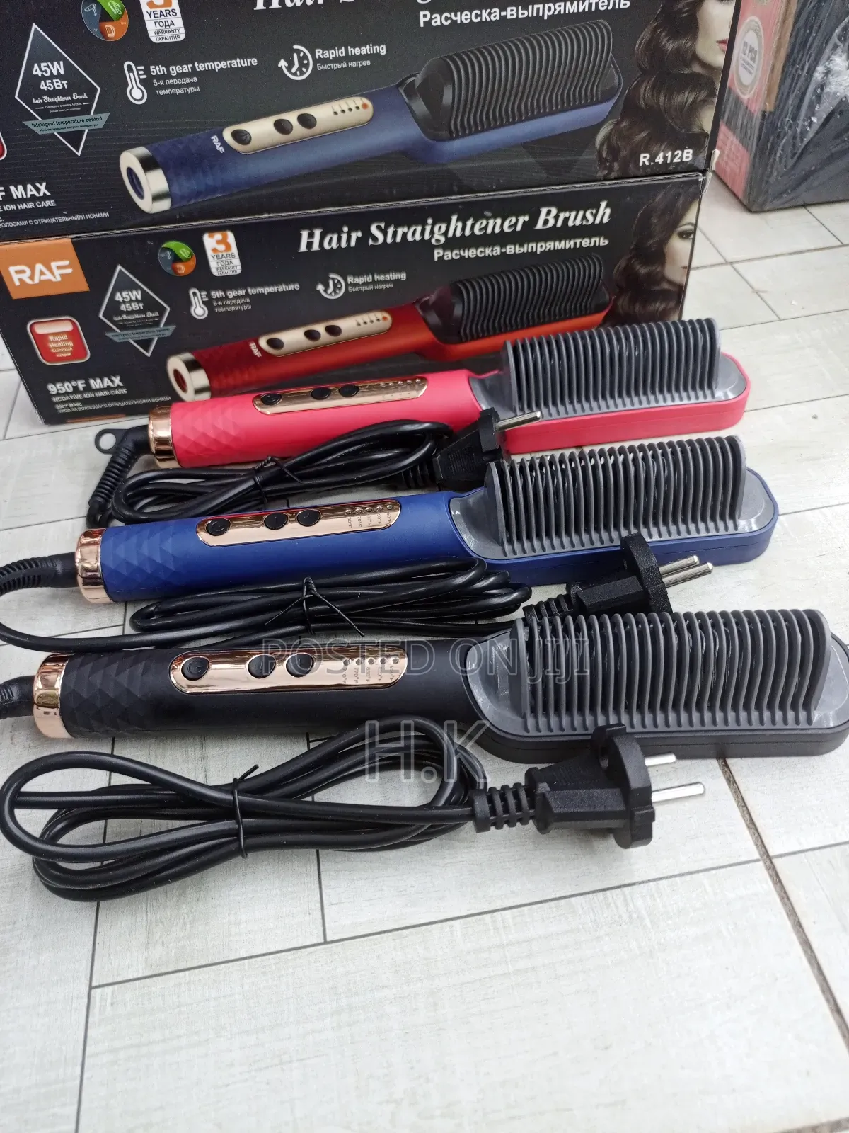 Raf Hair Straightener Brush.