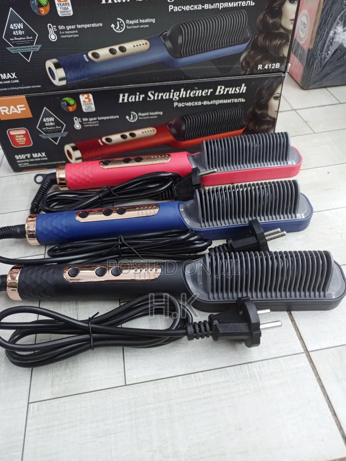 Raf Hair Straightener Brush.