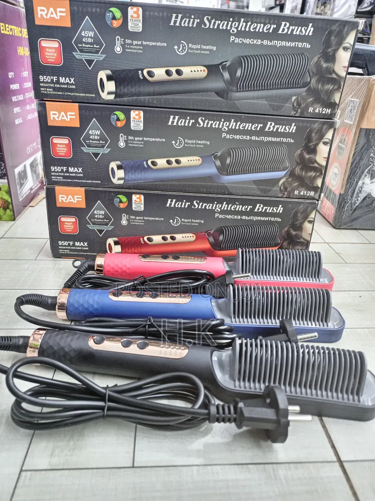 Raf Hair Straightener Brush.