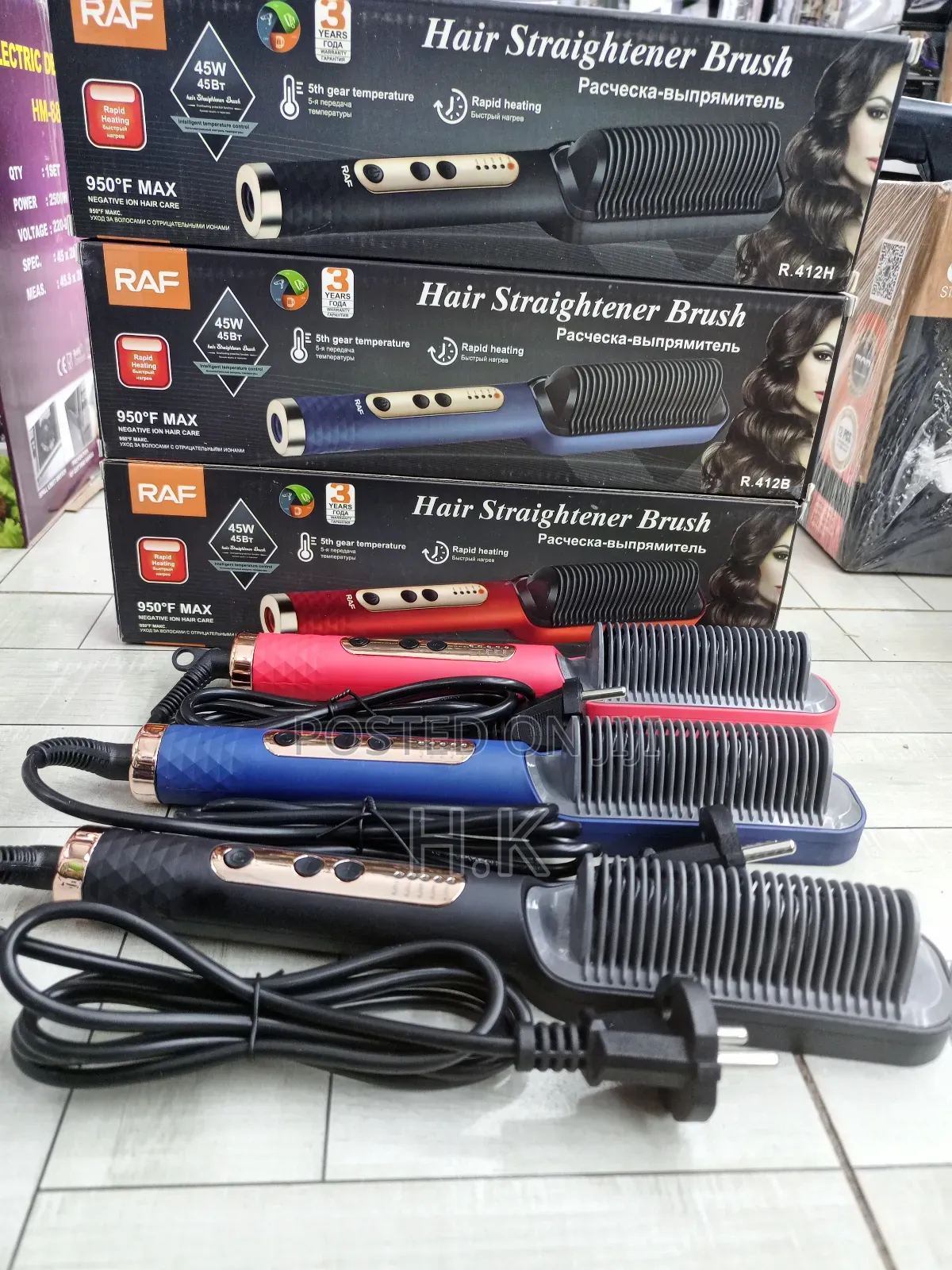 Raf Hair Straightener Brush.