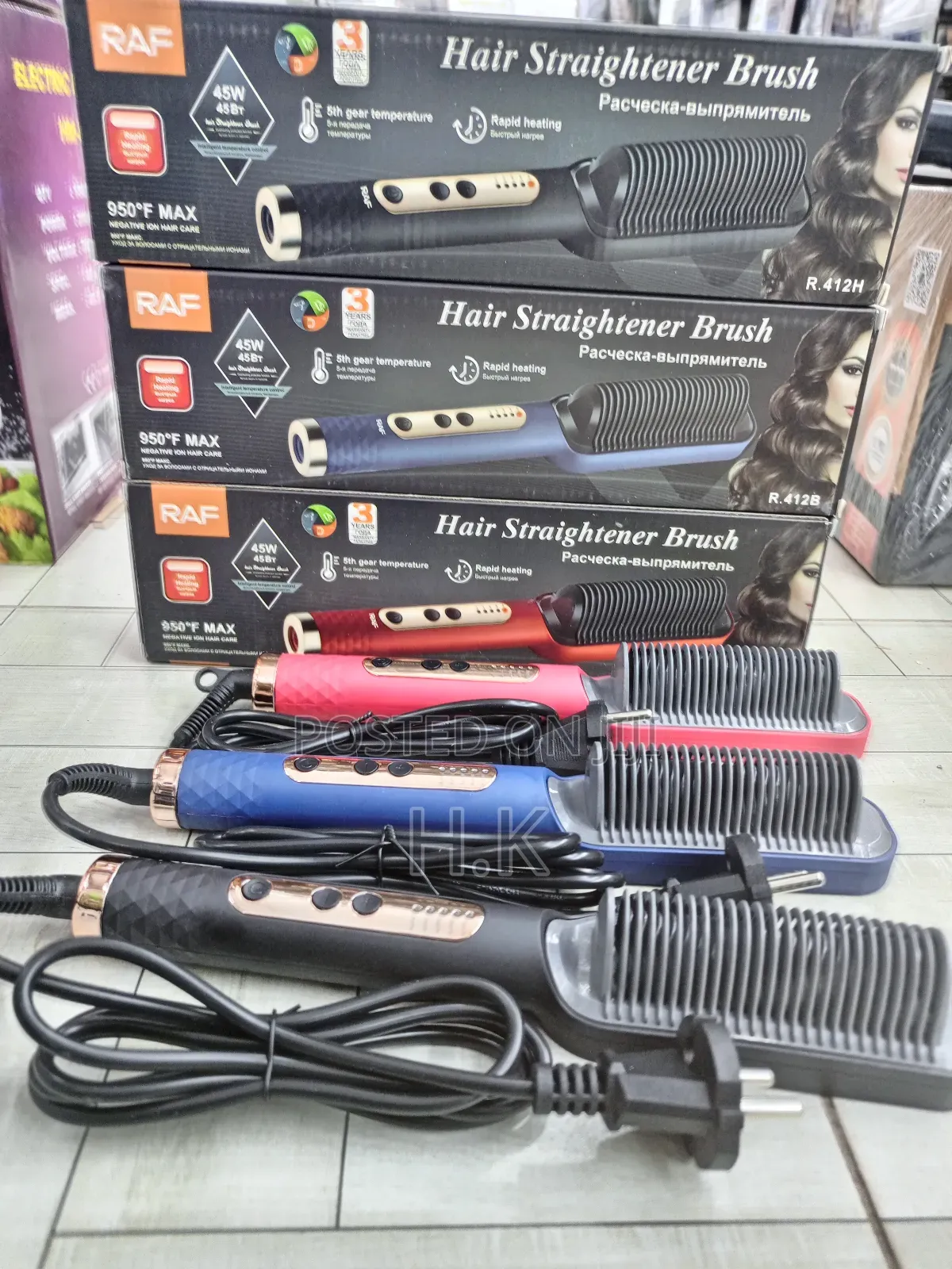 Raf Hair Straightener Brush.