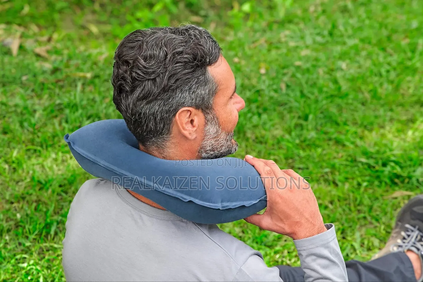 Bestway| Inflatable| Flocked Air Neck Rest Pillow