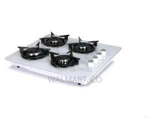 Luxell 4 Burner Glass Gas Cooker Table Top Built-In