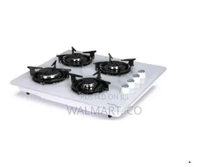 Luxell 4 Burner Glass Gas Cooker Table Top Built-In