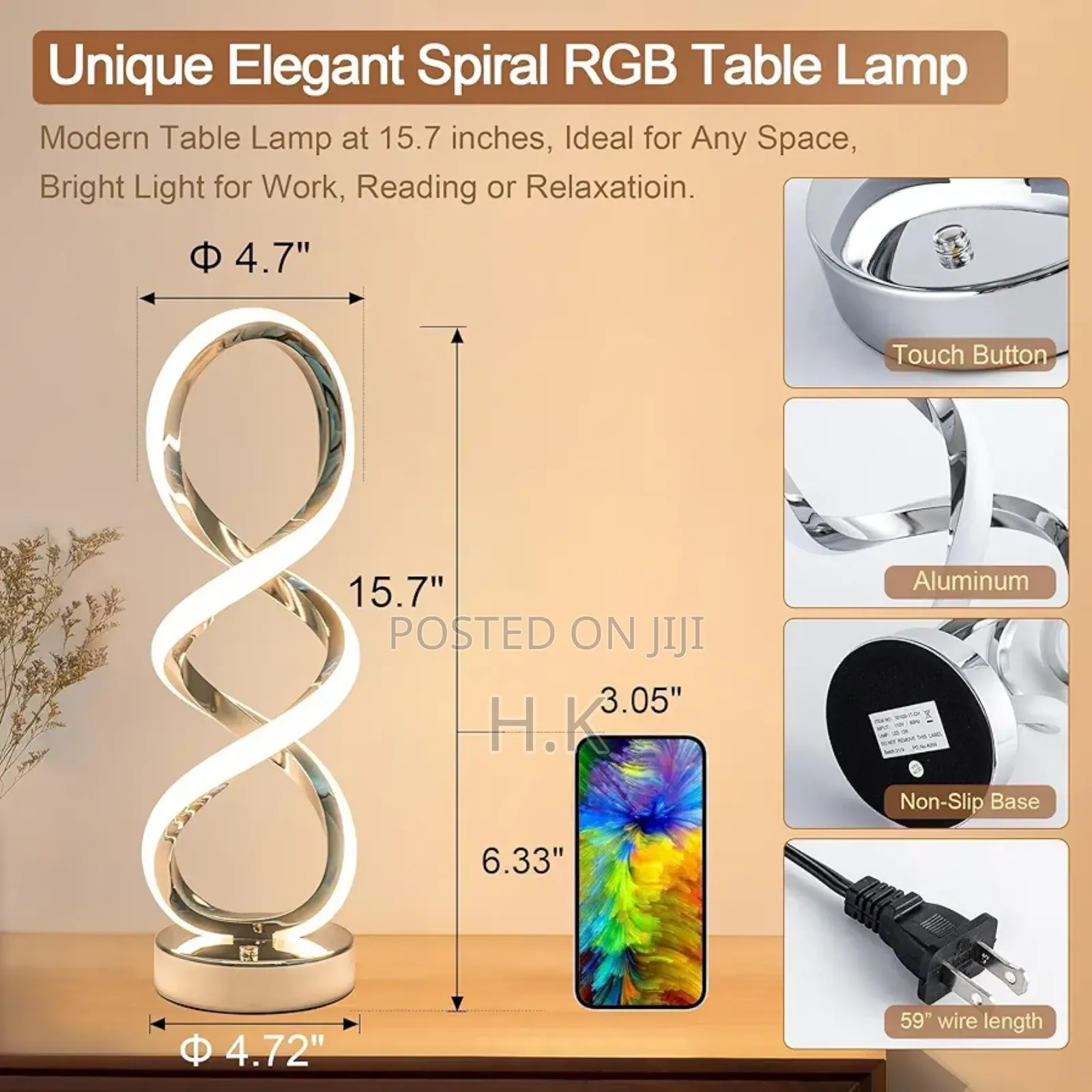 Spiral Table Lamp