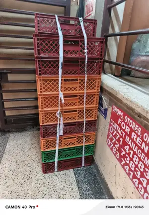 Plastic Crates Plastic Crates In Red/Green/Orange