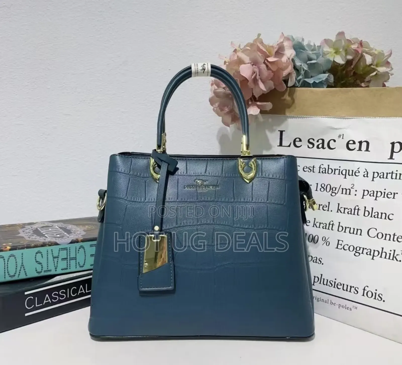 Ladies Classic Designer Handbag - Color Varies