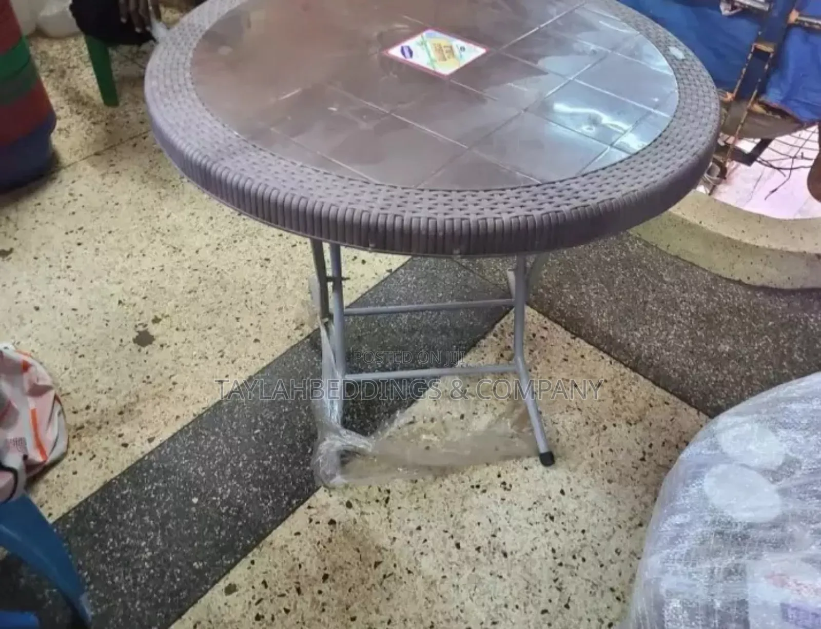 Bamboo Round Foldable Table