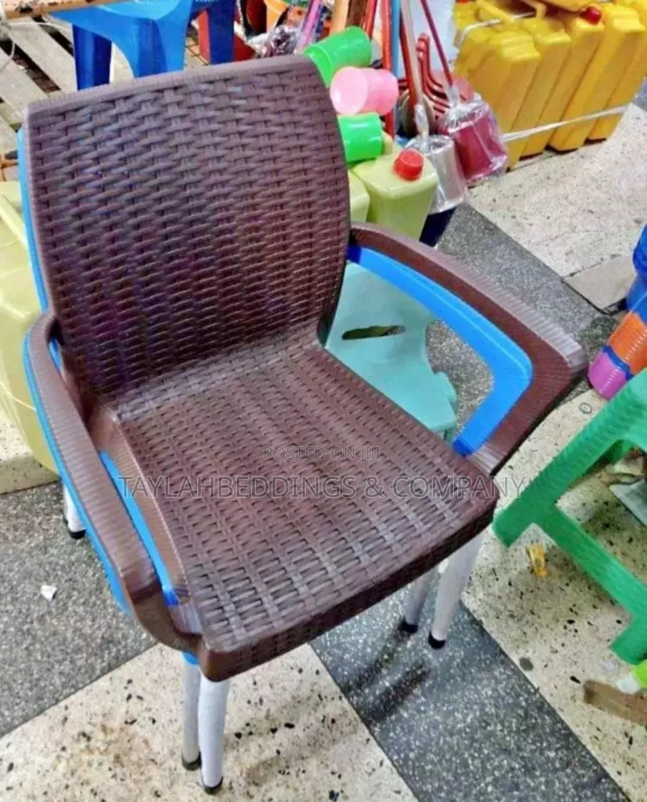 Imported Bamboo Chair Metalic Stands
