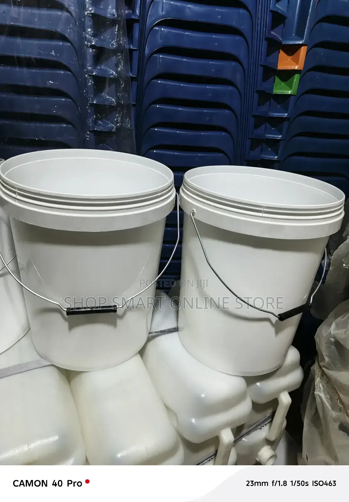Empty Plastic Buckets Empty Plastic Buckets