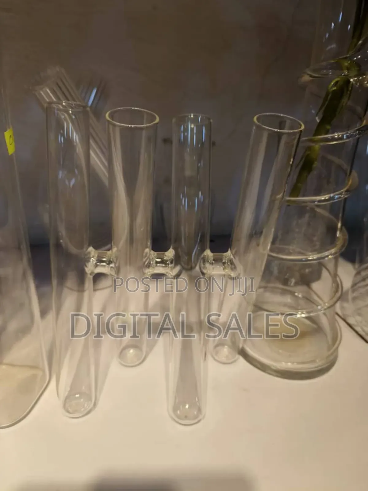 Test Tube 4 Colunm Transparent Flower Vases.