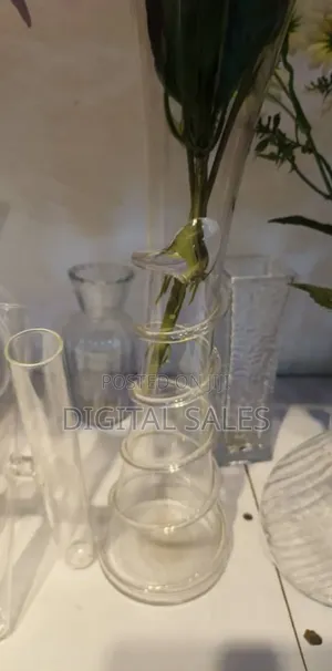 Spiral Coil Long Flower Vase