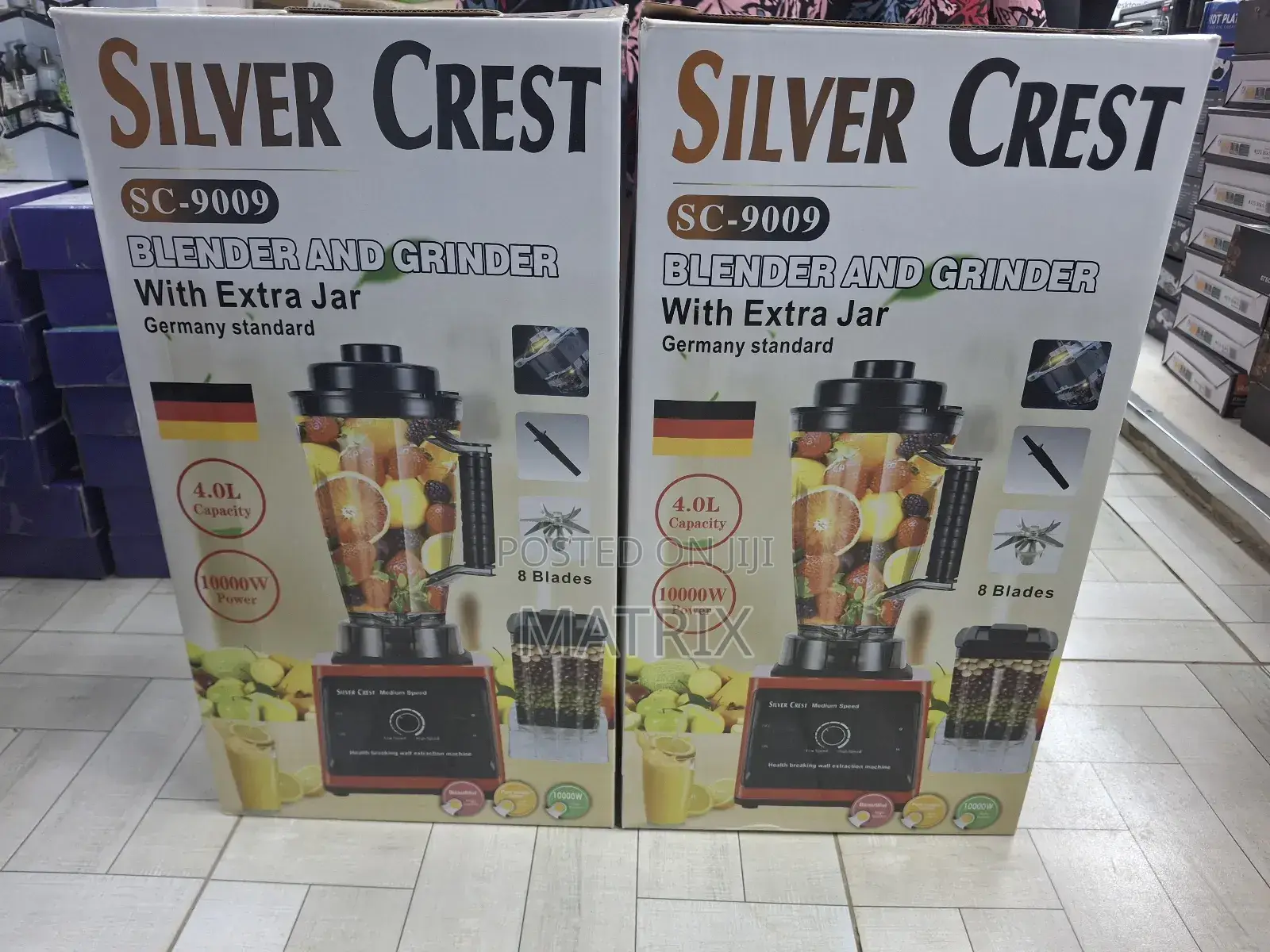 4l Silver Crest Electric Commercial Blender Grinder