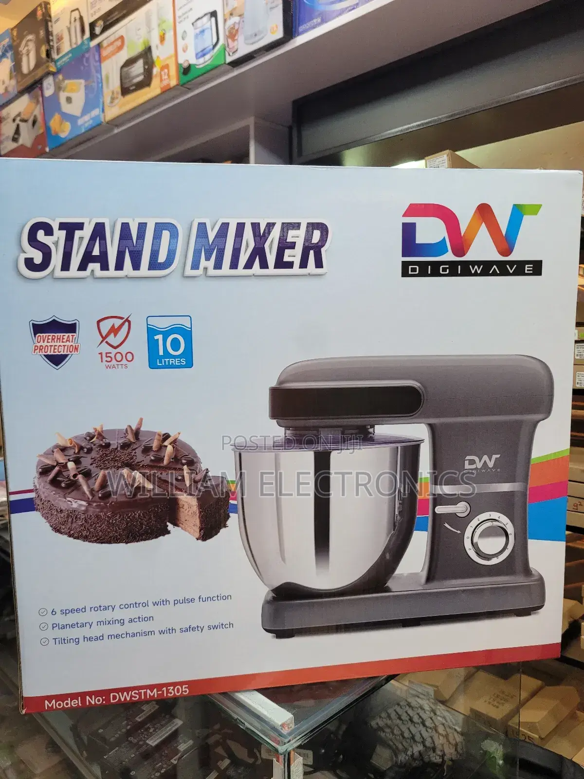 Digiwave 10litres Stand Mixer DWSTM-1305