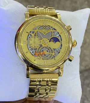 Gold Patek Philippe Geneve Watch for Man