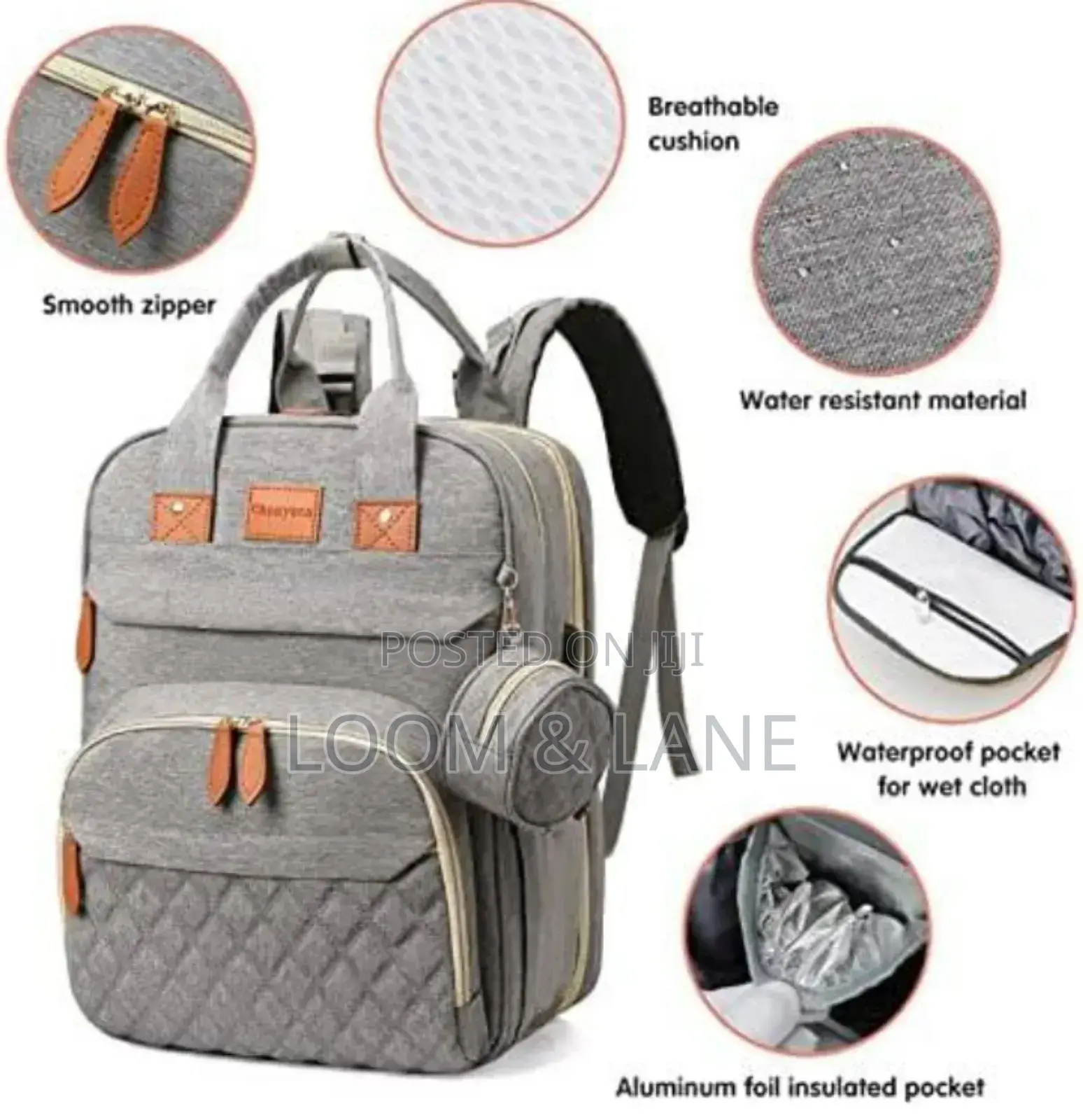 Multifunctional Large Diaper Backpack Baby Mom Bag