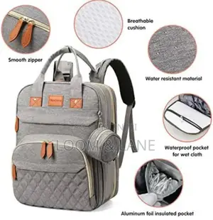 Multifunctional Large Diaper Backpack Baby Mom Bag