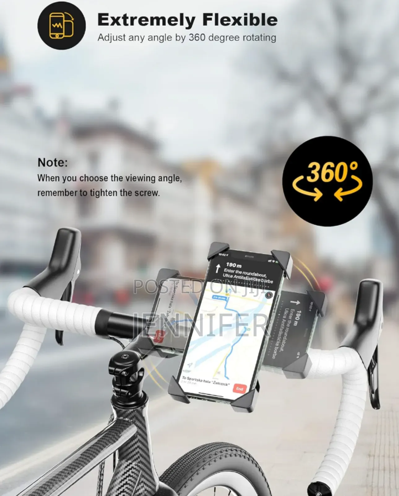 Universal Motorcycle Cell Phone Holder