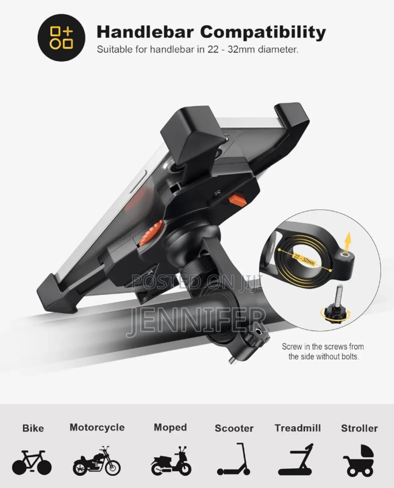 Universal Motorcycle Cell Phone Holder