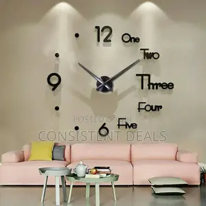 3d Modern Wall Diy Sticker Clock