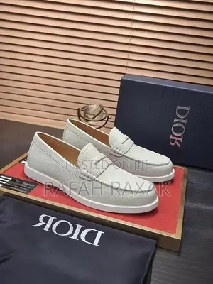 Men’S Super Classic Smart Casual Cream Dior Loafer Moccasins
