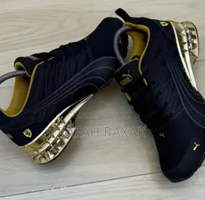 Men’S Super Classic Puma Ferrari Black Designer Sneakers