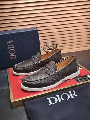 Original Men’S Classic Dark Tan Casual Dior Loafer Moccasins