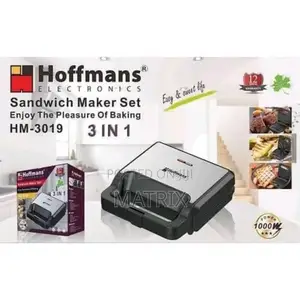 Hoffmans 3 in 1 Waffle Maker Sandwich Machine