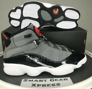 New Classic Nike Air Jordan 6 X Rings Graphite Sneakers