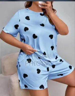 Two Piece Top and Short Night Wear