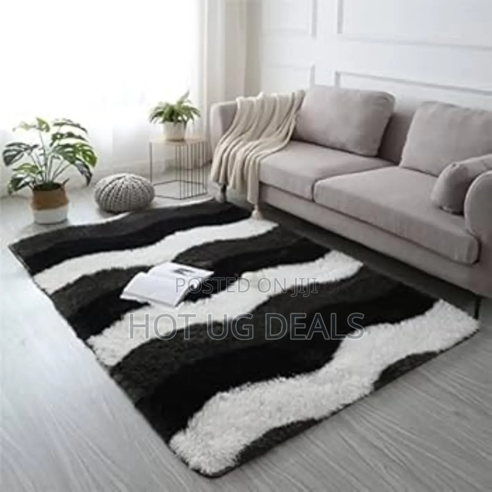 Fluffy Woolen Carpet/ Area Rug 1.5m By 2m- Multicolor