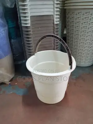 Plastic Open Bucket Cream